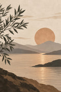 Golden Lake wall art – Calm Horizon – UV printed on ECO Board by Wall Gallery Sri Lanka