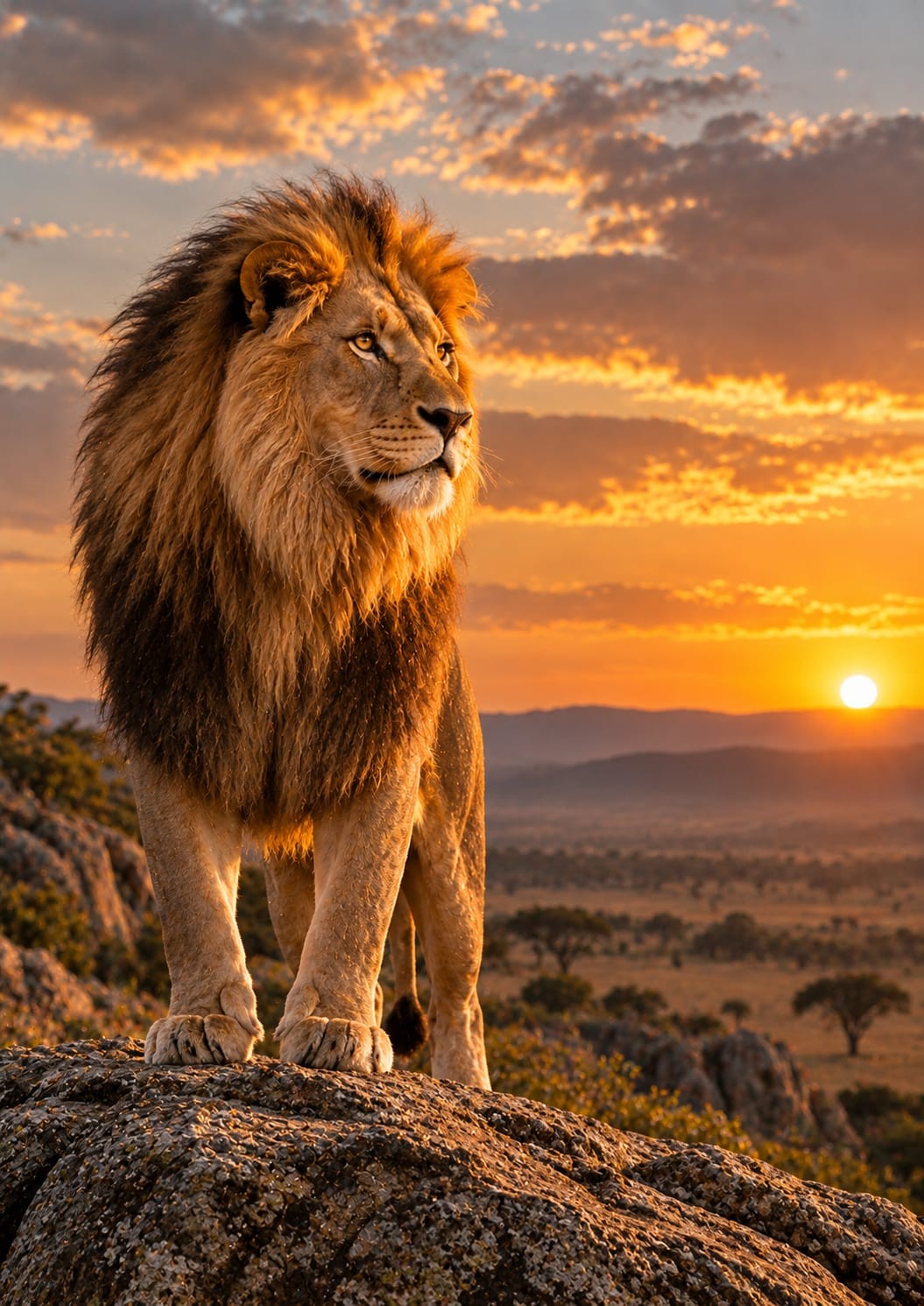 King of the Pride wall art – Lion – UV printed on ECO Board by Wall Gallery Sri Lanka