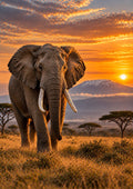 Gentle Giant wall art – Elephant – UV printed on ECO Board by Wall Gallery Sri Lanka