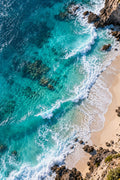 Turquoise Waves wall art – Aerial Beach – UV printed on ECO Board by Wall Gallery Sri Lanka