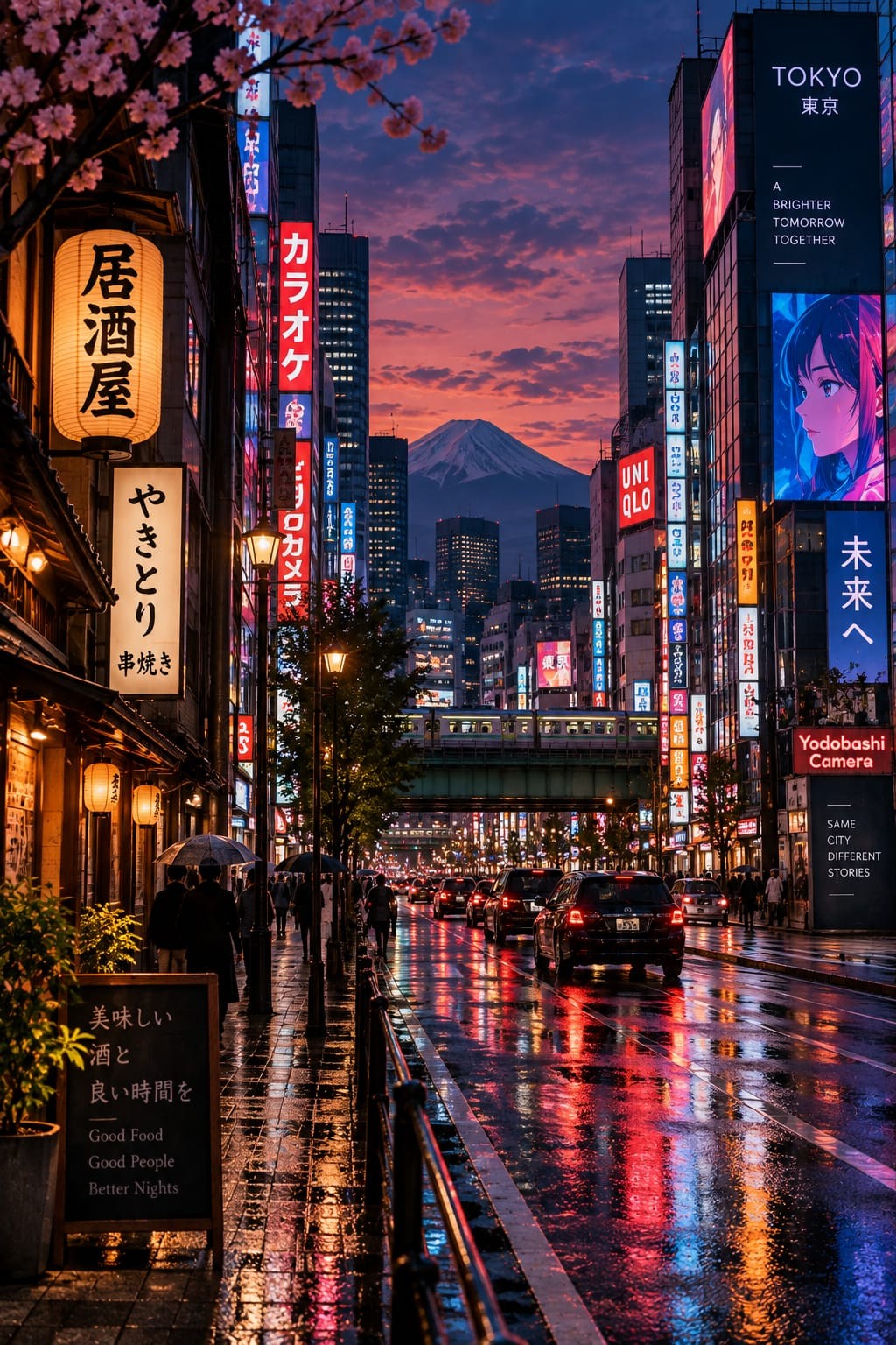 Tokyo Nights wall art – Japan – UV printed on ECO Board by Wall Gallery Sri Lanka