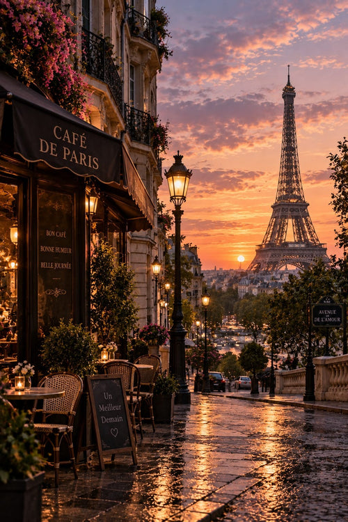 Café de Paris wall art – France – UV printed on ECO Board by Wall Gallery Sri Lanka