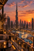 Dubai Skyline wall art – UAE – UV printed on ECO Board by Wall Gallery Sri Lanka