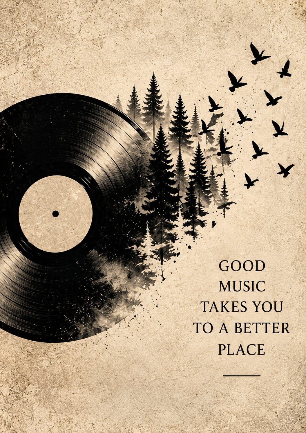 Vinyl Forest wall art – A Better Place – UV printed on ECO Board by Wall Gallery Sri Lanka