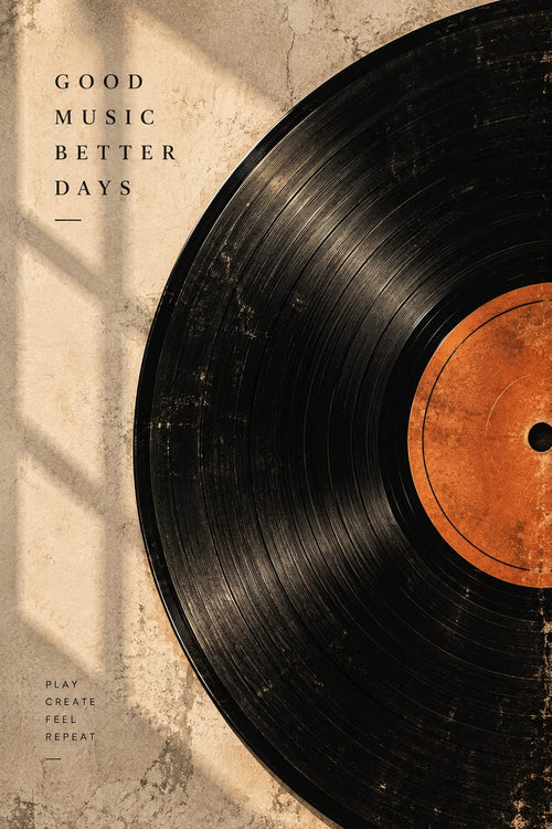 Better Days wall art – Vintage Vinyl – UV printed on ECO Board by Wall Gallery Sri Lanka