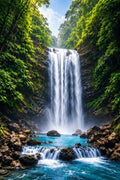 Hidden Waterfall wall art – Rainforest – UV printed on ECO Board by Wall Gallery Sri Lanka