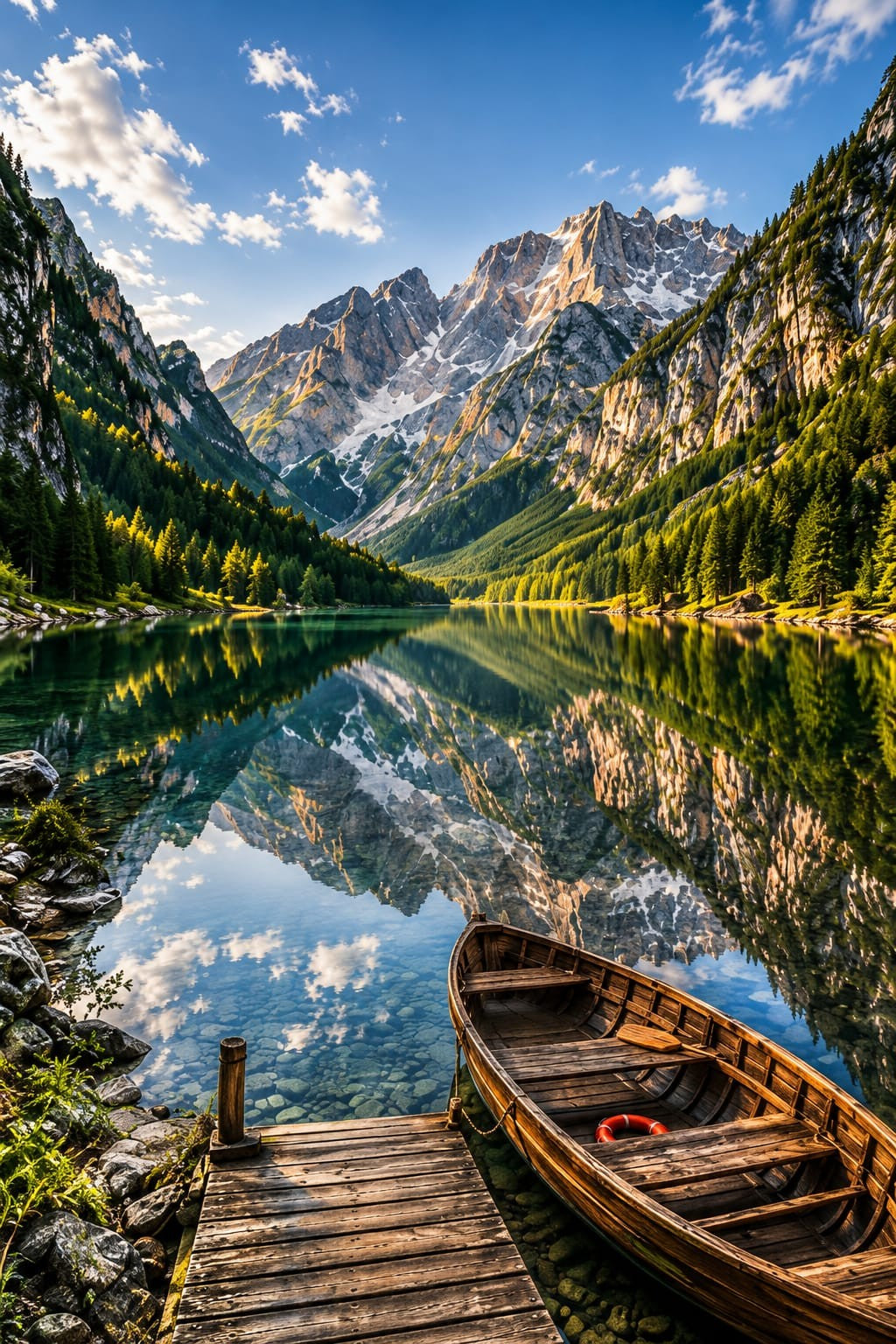 Mountain Lake wall art – Still Waters – UV printed on ECO Board by Wall Gallery Sri Lanka
