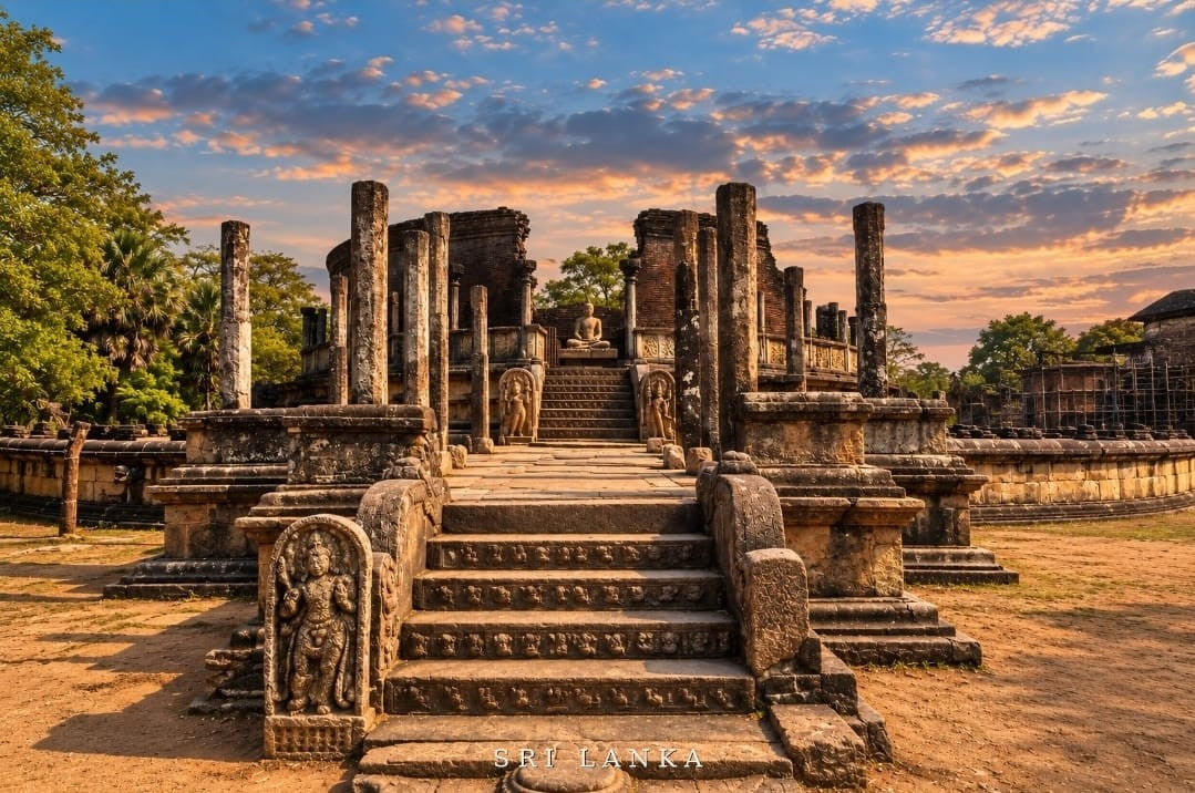 Vatadage wall art – Polonnaruwa – UV printed on ECO Board by Wall Gallery Sri Lanka